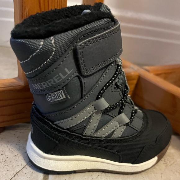 Merrell Baby Boy Winter Snow Boots Infant Size 5M Gray -25 °F -32 °C - Picture 3 of 7